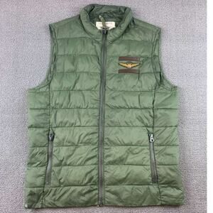 Aviazione Navale Puffer Aviation Vest Men's Small  Italian Navy‎ And Wings Patch